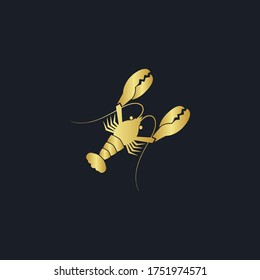a logo of the lobster