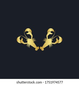 a logo of the lobster