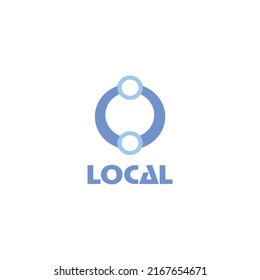 Plantillas de diseño local de logotipos simples
