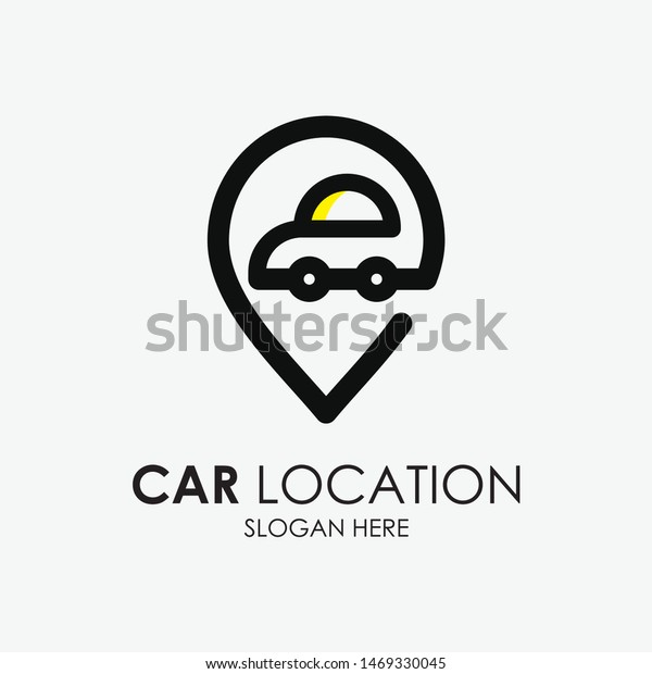Logo Location For\
Business. Car Location Icon. Modern Design, Vector Illustration.\
Flat Logo. Car Location.