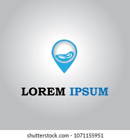 logo location map symbol web app business template