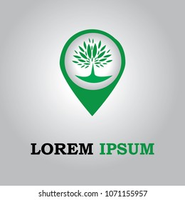 logo location map symbol web app business template