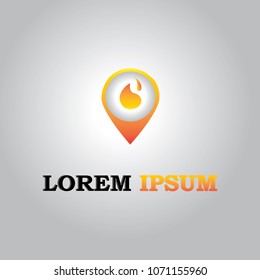 logo location map symbol web app business template