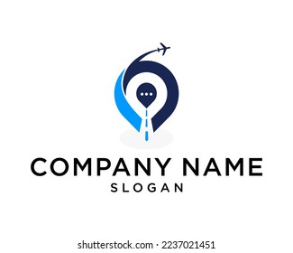 LOCALIZACIÓN DEL LOGOTIPO Y LOGOTIPO DEL VECTOR DEL VIAJE
