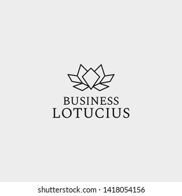 logo lotus with elegant and modern style