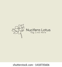the logo of lotus with modern concept