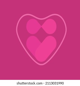 LOGO LOVE für Hintergrundvalentiner