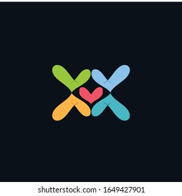 logo love design vector icon