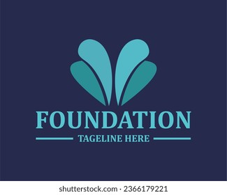 Logo love design love vektor illustration healthcare medical