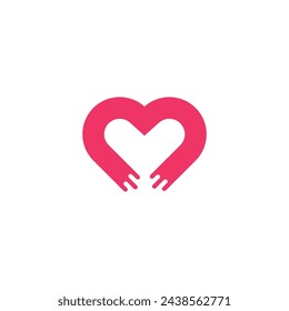 Logo de amor goteo con fondo en blanco