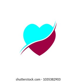 logo love or icon  template