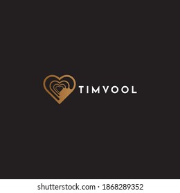 Logo Love Icon with variation object