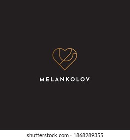 Logo Love Icon with variation object