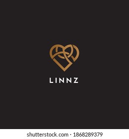 Logo Love Icon with variation object