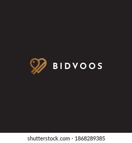 Logo Love Icon with variation object