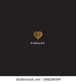 Logo Love Icon con objeto de variación