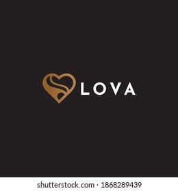 Logo Love Icon with variation object