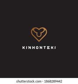 Logo-Love-Symbol mit Variationsobjekt