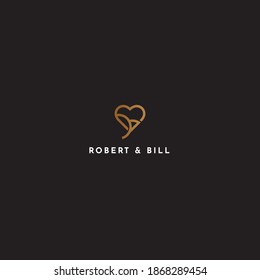 Logo Love Icon with variation object