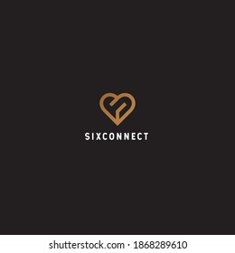 Logo Love Icon with variation object