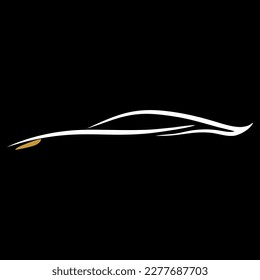 logo luxury car vector svg, for bussines logo, name card logo design. editable size and color eps file svg