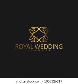 Logo Luxury with Golden Color