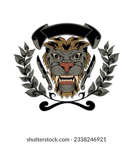 LOGO LUXURY PREDATOR KING LEO CAT 