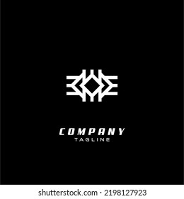 logo M abstract concept technology