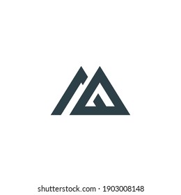 logo M abstract, M home, line art, simple, minimalist