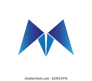Logo M with blue wing