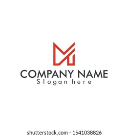 logo M Company name concept illustration