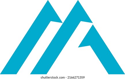 logo A and M d, mountain line for abstract logo, website, business, minimalist and modern logo design