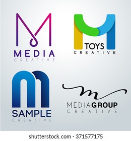 Logo M Design : Corporate Identity Logo : Vector Illustration