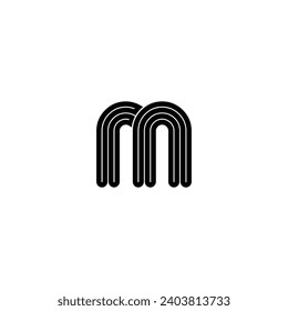 Logo m initial m company marketing digital brokers