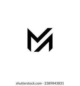 Logo m initial m mark drain company
