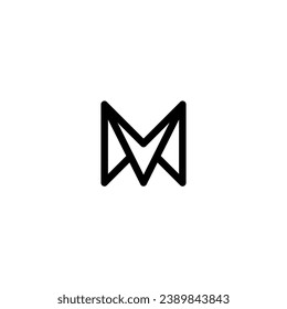 Logo m initial m modern digital mobile marketing comercy