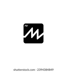 Logo m initial m moto mobile vision tv