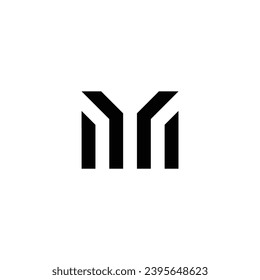 Logo m initial m vektor brokers investing finance