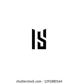 logo M letter M technology IT combination M