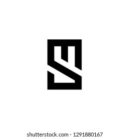 logo M letter M technology IT combination M