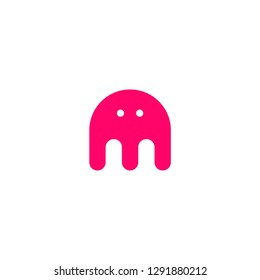 logo M letter M technology IT combination M