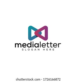 logo m media player is simple and elegant