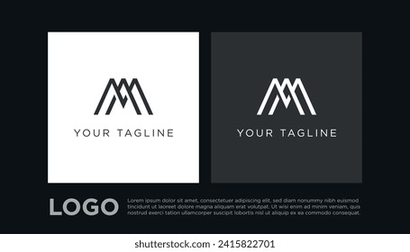 AM Logo. MA Logo. Minimalist Logo. Logo Type. Elegant.