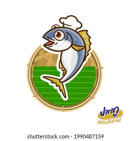 Logo Mackerel in Thai Language it mean “Mackerel”