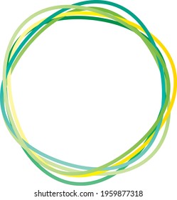 Logo Made Of Green Rings - Nature And Environmental Protection, Sustainable Use Of Resources And Protection Of The Climate 