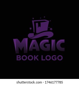 logo magic book that combines books and magic for the magic school