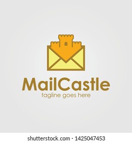 Logo Mail Castle Template Design