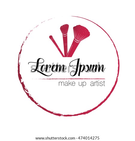 Logo. Make up artist. Illustration vector