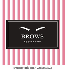 Logo make up artist. Vector illustration