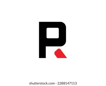 A logo make with R latter with vector arts